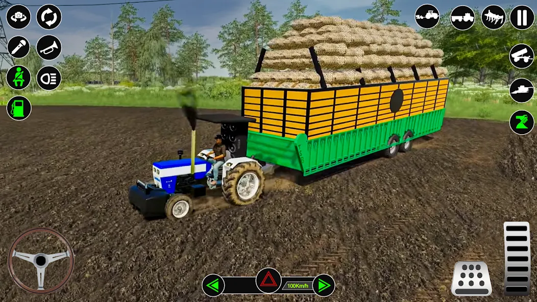 Farming Tractor Simulator Game  [МОД Menu] Screenshot 5