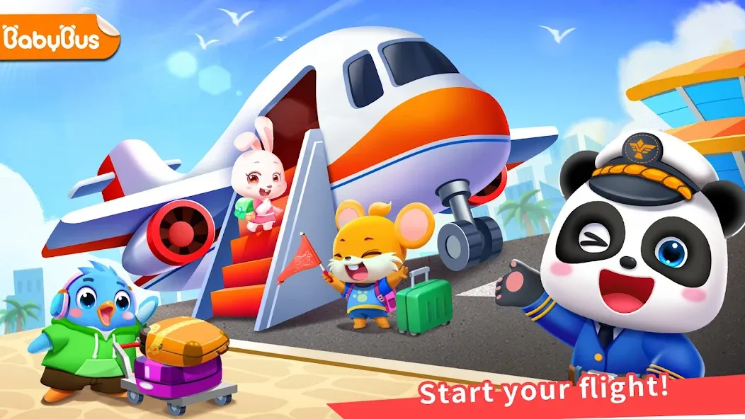 Baby Panda's Airport  [МОД Unlocked] Screenshot 1