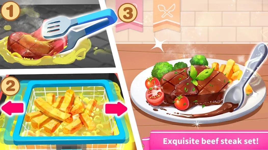 Little Panda's World Recipes  [МОД Бесконечные монеты] Screenshot 2