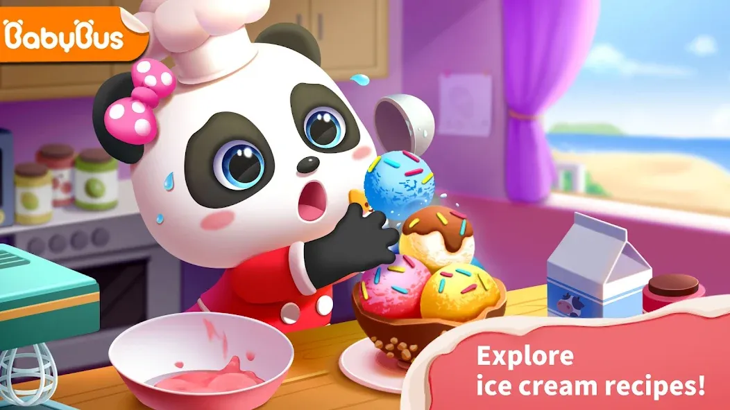 Baby Panda’s Ice Cream Shop  [МОД Все открыто] Screenshot 1