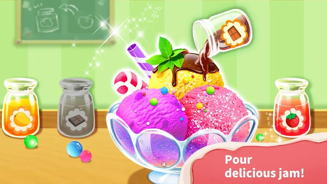 Baby Panda’s Ice Cream Shop  [МОД Все открыто] Screenshot 2