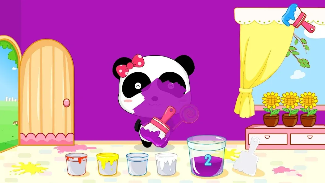 Baby Panda's Color Mixing  [МОД Все открыто] Screenshot 2