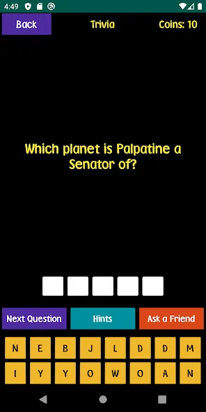 Quiz For SW Fans (Квиз для фанатов ЗВЗ)  [МОД Все открыто] Screenshot 1