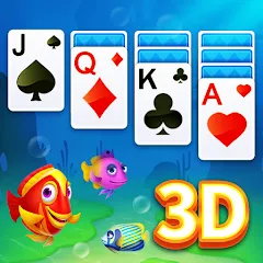 Взлом Solitaire 3D Fish  [МОД Mega Pack] - последняя версия apk на Андроид