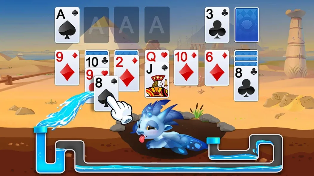 Solitaire Dragons  [МОД Unlocked] Screenshot 1