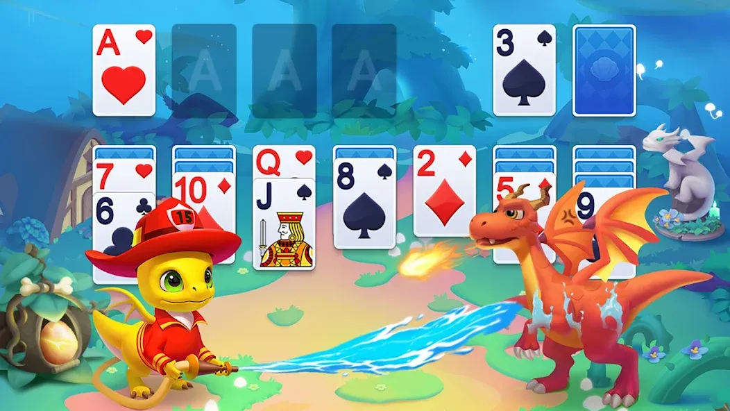 Solitaire Dragons  [МОД Unlocked] Screenshot 2