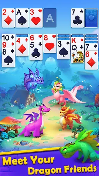 Solitaire Dragons  [МОД Unlocked] Screenshot 4