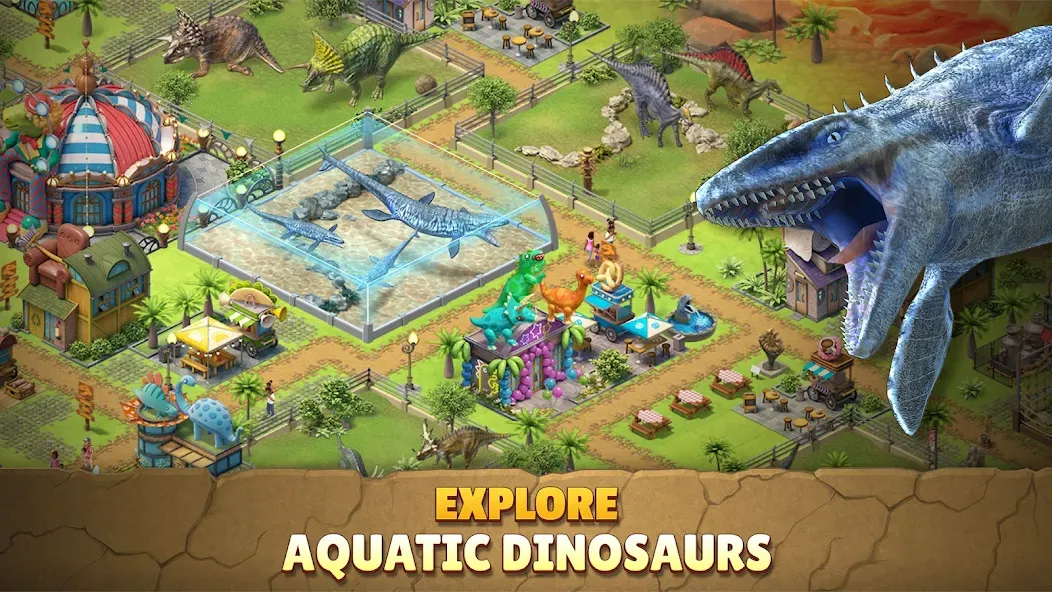 Jurassic Dinosaur: Dino Game (Динозавры юрского периода)  [МОД Menu] Screenshot 3