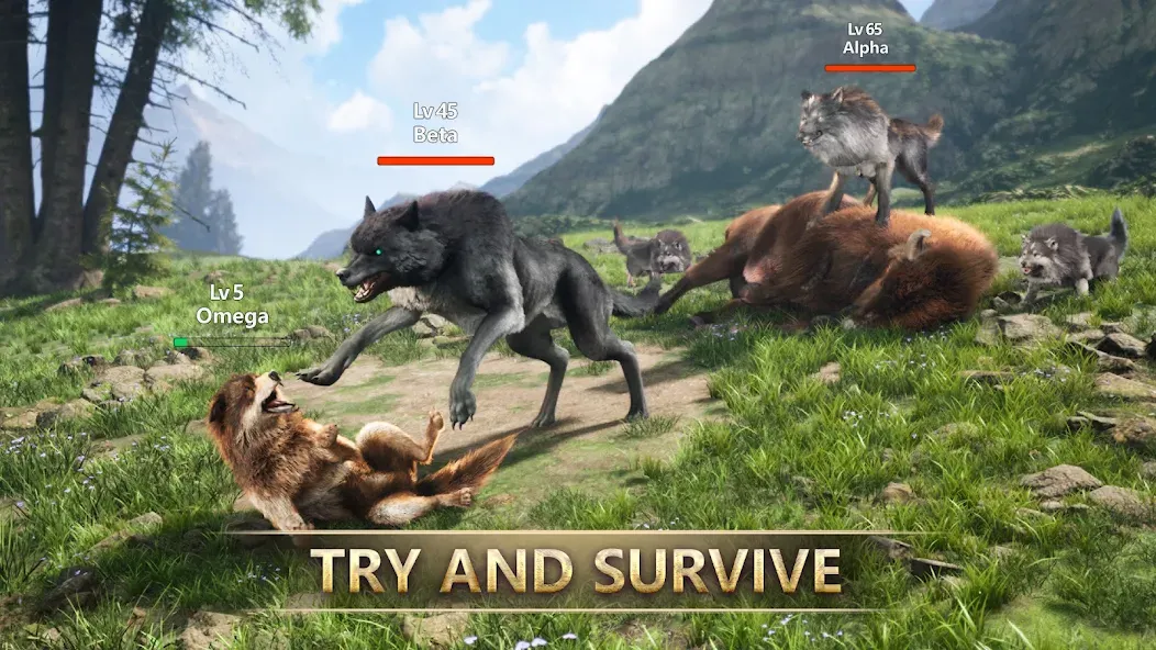 Wolf Game: Wild Animal Wars (Вулф Гейм)  [МОД Все открыто] Screenshot 1