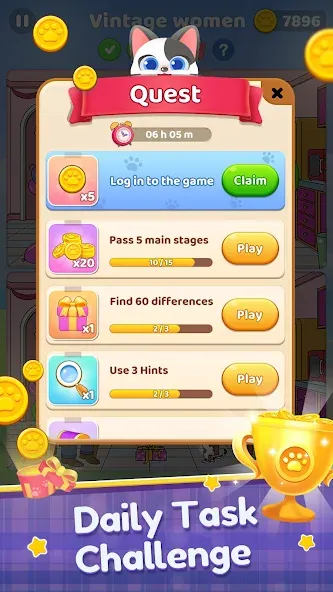 Find Differences: Spot Fun  [МОД Mega Pack] Screenshot 4