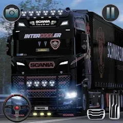 Взломанная Euro Cargo Truck Simulator 3D  [МОД Mega Pack] - последняя версия apk на Андроид