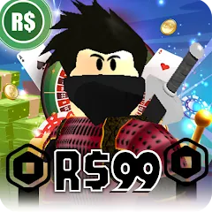 Взлом Robux For Robux , Casino Robux  [МОД Бесконечные монеты] - полная версия apk на Андроид