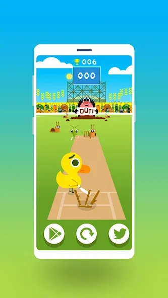 Cric Game - Doodle Cricket (Крик Гейм)  [МОД Много денег] Screenshot 2