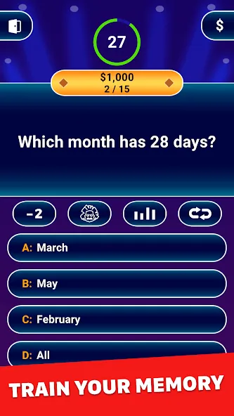 Millionaire 2024: Trivia Game  [МОД Unlocked] Screenshot 3