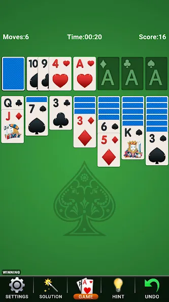 Solitaire: Classic Card Game  [МОД Много монет] Screenshot 1