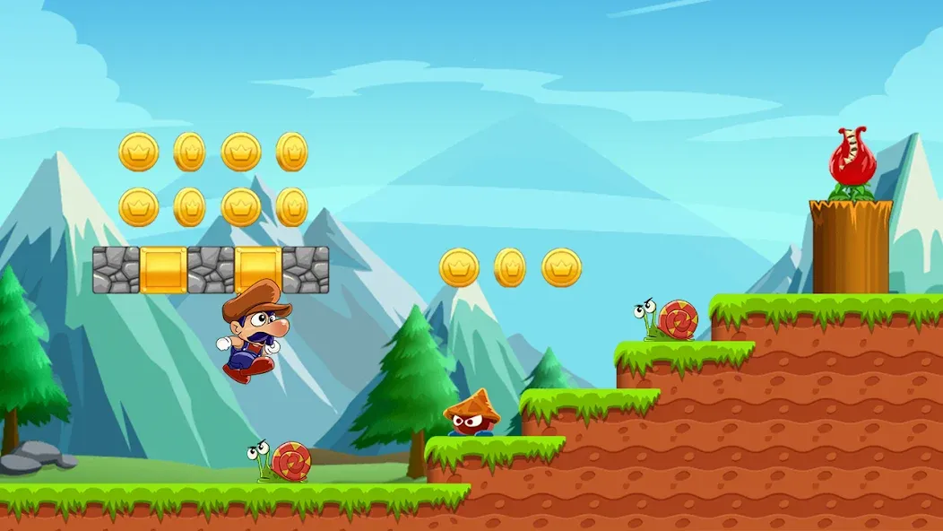 Super Bino Go:Adventure Jungle (Супер Бино Го)  [МОД Много денег] Screenshot 1