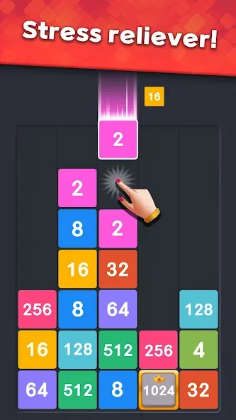 Drop Merge : Number Puzzle (Дроп Мердж)  [МОД Unlimited Money] Screenshot 2