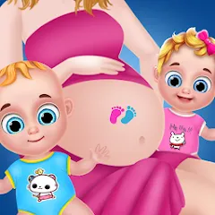 Взлом Mom Babysitting Game  [МОД Много монет] - полная версия apk на Андроид