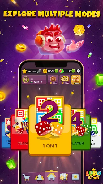 Ludo STAR: Online Dice Game (Лудо СТАР)  [МОД Много монет] Screenshot 5