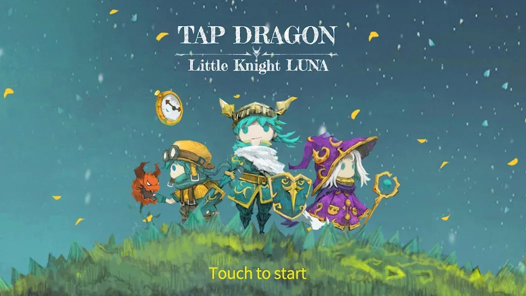 Tap Dragon: Little Knight Luna (Тап Драгон)  [МОД Бесконечные деньги] Screenshot 1