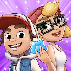 Взлом Subway Surfers Match (Сабвей Серферс Матч)  [МОД Бесконечные монеты] - последняя версия apk на Андроид