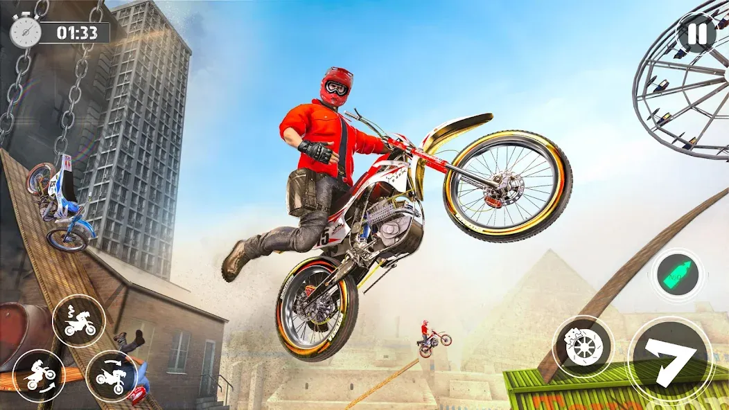 Bike Stunt Race Tricks Master  [МОД Много денег] Screenshot 1