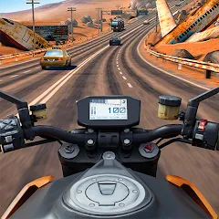 Взлом Moto Rider GO: Highway Traffic (Мото Райдер ГО)  [МОД Все открыто] - стабильная версия apk на Андроид