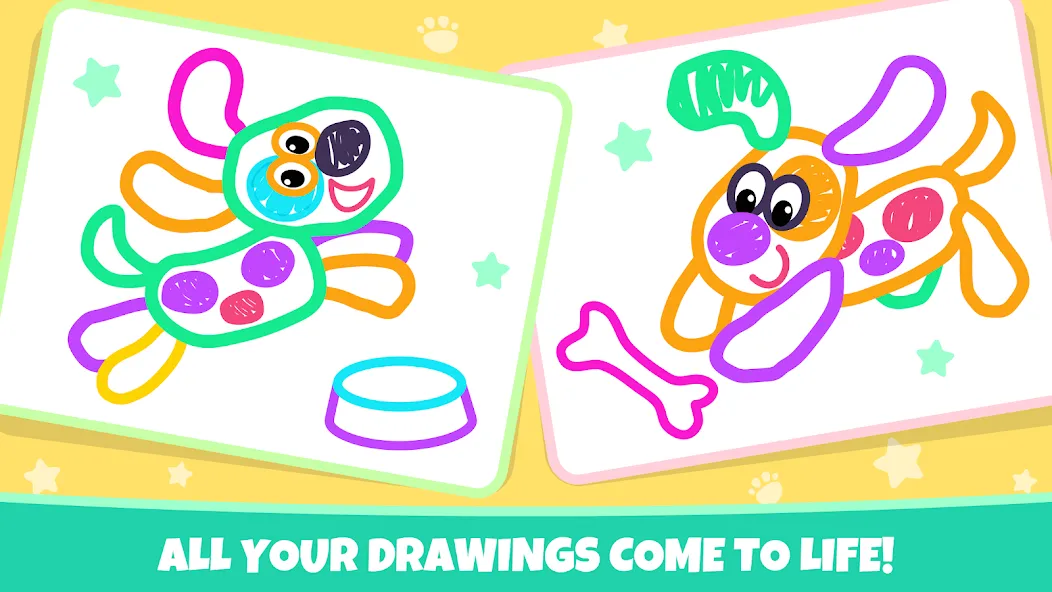 Drawing for kids! Toddler draw  [МОД Бесконечные монеты] Screenshot 4