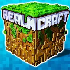 Взлом Mini Block Craft Realm Craft (РеалмКрафт)  [МОД Бесконечные деньги] - стабильная версия apk на Андроид