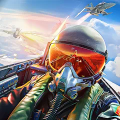 Скачать взломанную Jet Fighter: Sky Combat 3D (Джет Файтер)  [МОД Меню] - последняя версия apk на Андроид