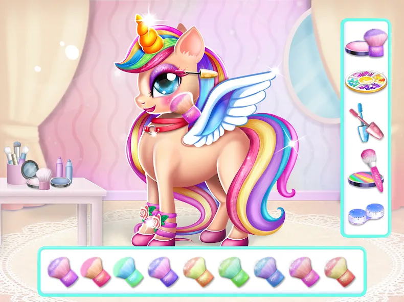 Unicorn Dress up Girls Game  [МОД Много денег] Screenshot 4