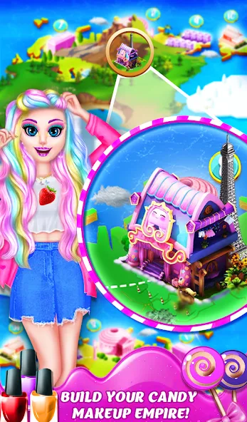 DIY Candy Makeup-Beauty Salon (ДИУАИ Мейкап)  [МОД Много денег] Screenshot 4