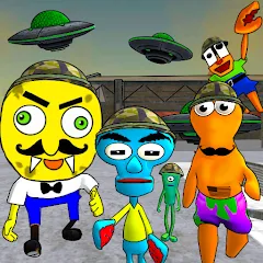 Скачать взломанную Sponge Area 51. Neighbor Alien  [МОД Menu] - полная версия apk на Андроид