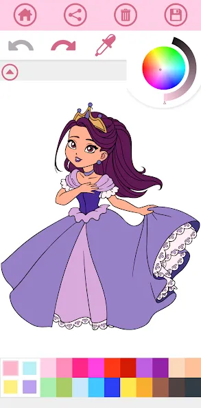 Princess Coloring Book Game  [МОД Unlimited Money] Screenshot 3