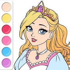 Скачать взлом Princess Coloring Book Game  [МОД Unlimited Money] - полная версия apk на Андроид