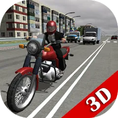 Скачать взломанную Russian Moto Traffic Rider 3D  [МОД Menu] - последняя версия apk на Андроид