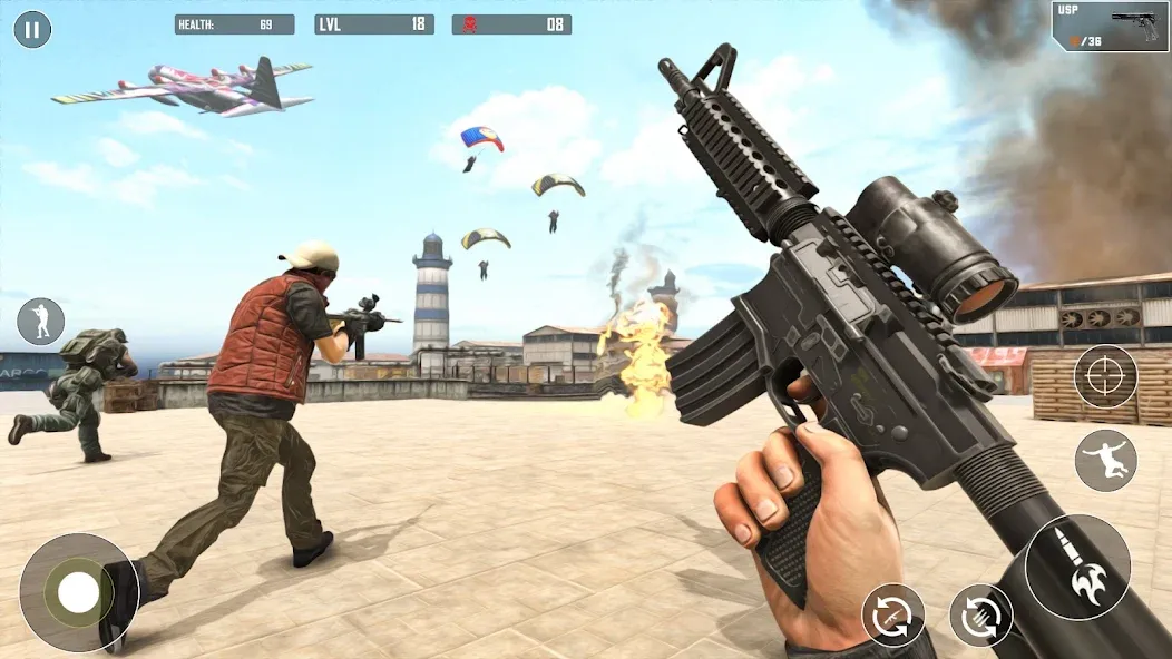 Battlegrounds Fire Squad War  [МОД Menu] Screenshot 4