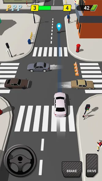 Pick Me Up 3D: Taxi Game (Пик Ми Ап 3Д)  [МОД Много монет] Screenshot 1