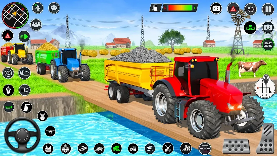 Real Tractor Driving Games (Риал Трактор Драйвинг Геймс)  [МОД Unlimited Money] Screenshot 1