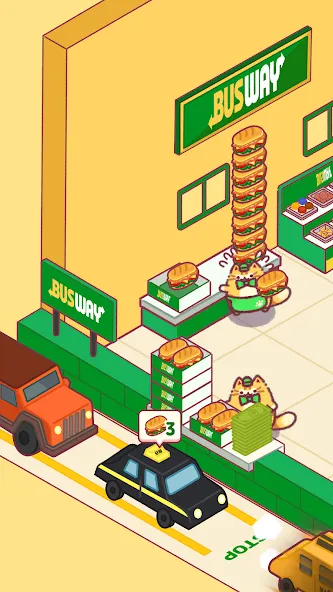 Cat Snack Bar: Cute Food Games (Кэт Снэк Бар)  [МОД Бесконечные монеты] Screenshot 1