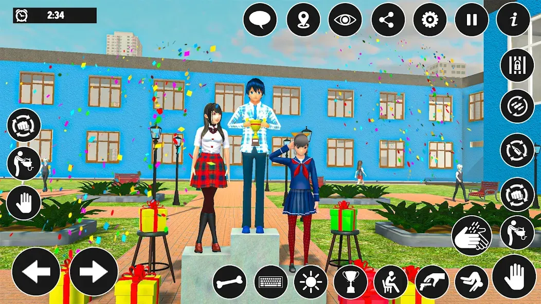 High School Boy Virtual Life  [МОД Меню] Screenshot 1