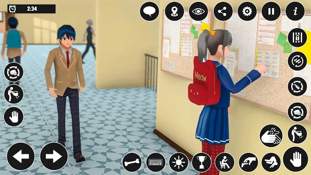 High School Boy Virtual Life  [МОД Меню] Screenshot 3