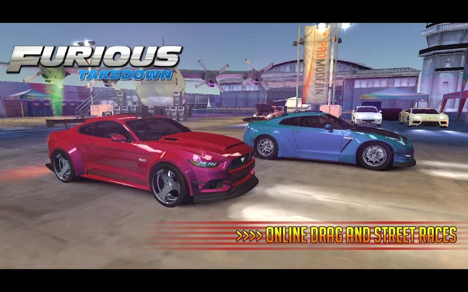 Furious: Takedown Racing (Фьюриъс)  [МОД Все открыто] Screenshot 2