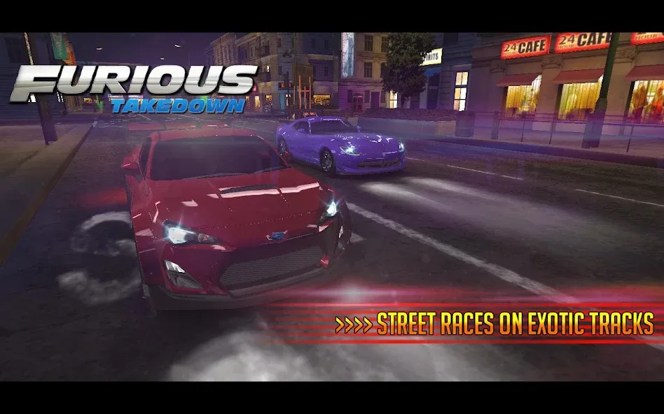 Furious: Takedown Racing (Фьюриъс)  [МОД Все открыто] Screenshot 5