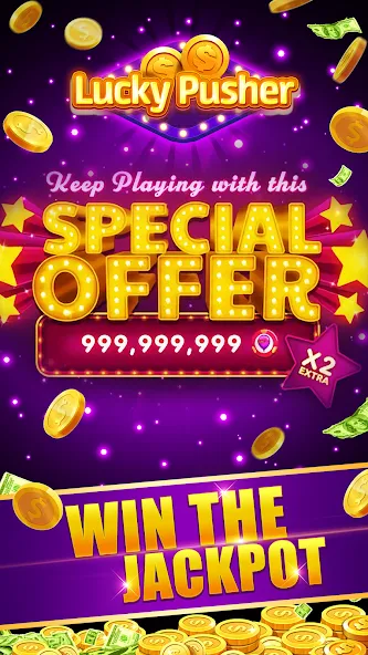 Lucky Cash Pusher Coin Games (Лаки Кэш Пушер Коин Геймс)  [МОД Меню] Screenshot 3