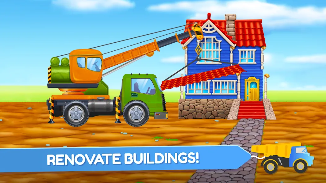 Build a House: Building Trucks  [МОД Много монет] Screenshot 2