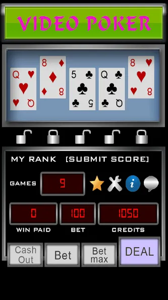 Video Poker (Видео Покер)  [МОД Бесконечные деньги] Screenshot 2