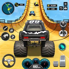 Взломанная Monster Truck Games- Car Games  [МОД Много денег] - полная версия apk на Андроид