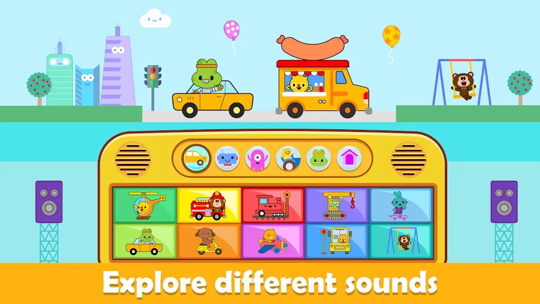 Baby Piano Kids Music Games  [МОД Mega Pack] Screenshot 2