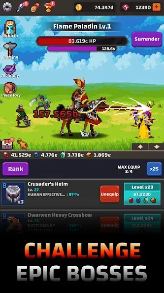 Tower Quest: Pixel Idle RPG (тауэр квест)  [МОД Меню] Screenshot 2